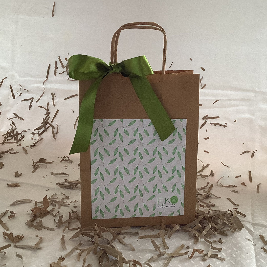 GIFT-SHOPPER-EKONATURAE-DECORAZIONE-FLOREALE-NASTRO-VERDE